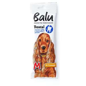 Балу/Balu лакомство для собак средних пород Dental с кальцием рМ 36гр 1шт*12 для собак