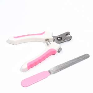 Когтерез боковой 9мм + пилка для когтей розовый Пижон