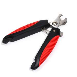 Когтерез боковой с рифленными ручками 9мм черный с красным Пижон