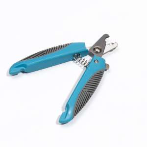 Когтерез боковой с рифленными ручками 9мм голубой с серым Пижон