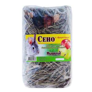 Сено луговое пресованное с фруктами 500гр Мышильд*6