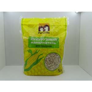 Наполнитель кукурузный для грызунов Пэтсвиль/Pet'sVille 5л*10