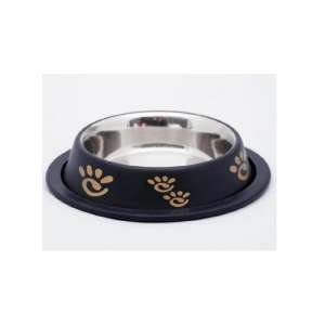 Миска металлическая нескользящая цветная с рисунком VM-2509 (А) 240мл