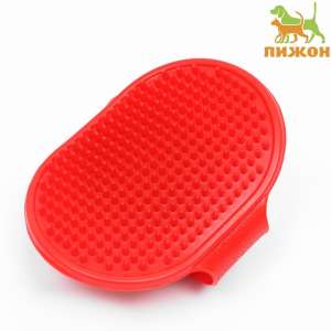Щетка на руку 12,2*8см красная Пижон