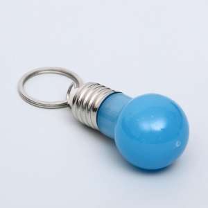 Брелок светящийся на ошейник 6*3,5*3,5см голубой Пижон