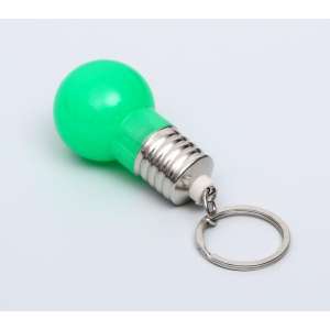 Брелок светящийся на ошейник 6*3,5*3,5см зеленый Пижон