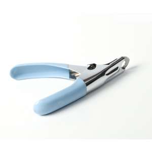 Когтерез гильотина с прорезиненной ручкой 7мм голубой Пижон для кошек