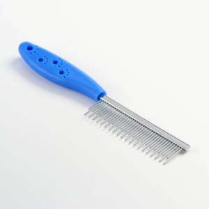 Расческа Лапки с зубьями разной длины 20,5*3см синяя Пижон
