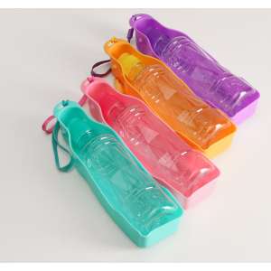 Поилка дорожная с фигурной бутылочкой 450мл микс цветов Пижон