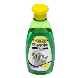 Шампунь Биофлор для кошек и собак серный противосполительный 245мл*15