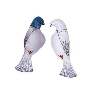 Игрушка для кошек Голубь и голубка с валерианой 23см Антицарапки