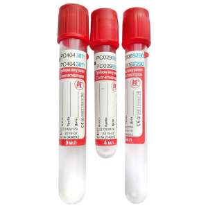 Пробирка вакуум. с клот-активатором (красн. колпачок) 9мл 16*100 мм (уп*100шт)