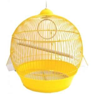 Клетка для птиц №1 круглая укомплект 39*45см Уют