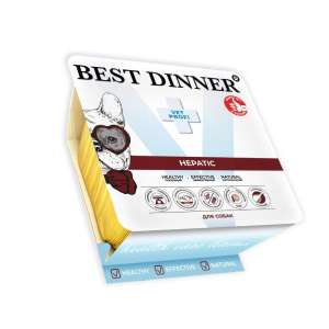 Бест Диннер Vet Profi Hepatic конс.для собак с хрон. печеночной недостат.паштет с курицей 100гр