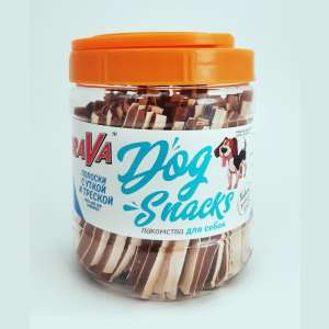 Брава/BraVa лакомства для собак полоски с Уткой и Треской 750гр*12