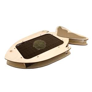 Когтеточка Рыба Цефей из сотового наполнителя 50*45*5,1см PETTO