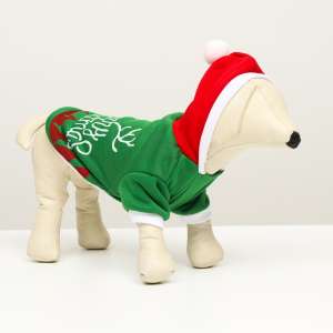 Толстовка для собак Merry Christmas рL спинка 30см