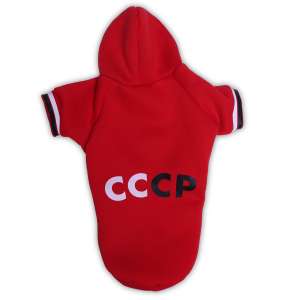 Толстовка с капюшоном р.5XL, спинка 58см красный СССР LION