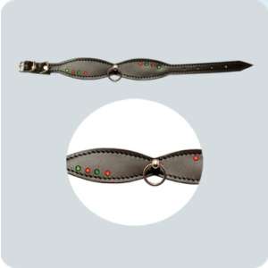 Ошейник фигурный Маска со стразами 15мм/23-29см Зооник