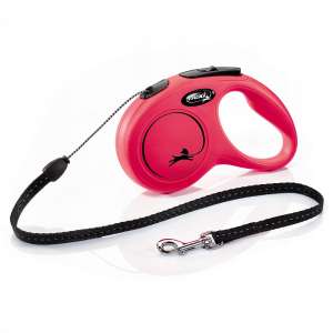 Рулетка Flexi/Флекси New Classic трос рS 5м до 12кг красный