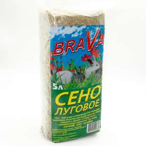 Сено для грызунов луговое 700гр Брава*6