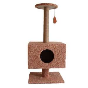 Когтеточка Дом квадрат с полкой №009 СА