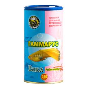 Гаммарус Вака корм для рыб Банка 250мл