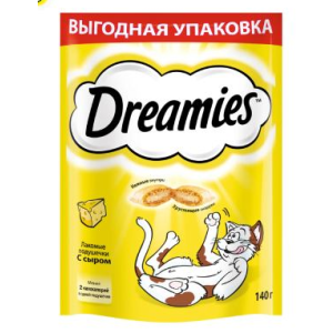 Дримс/Dreamies 140гр лакомство  для кошек с сыром*12 для кошек
