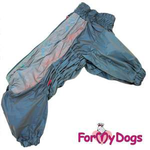 Дождевик для мальчиков А1, спинка 30см синий металлик