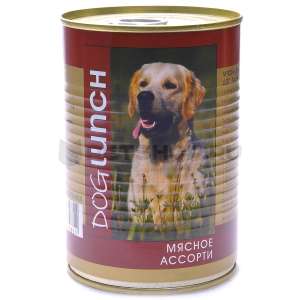 ДогЛанч/Dog Lunch конс корм для собак Мясное ассорти 750г
