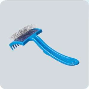 Пуходерка пластиковая с каплей большая,средней жесткости 74*54 Зооник