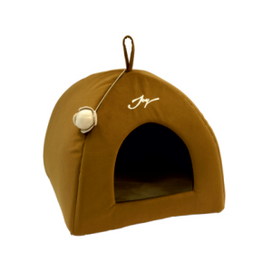 Дом Вигвам для кошек 41*41*36см темный Joy