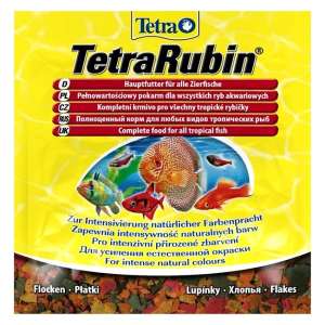 Tetra Rubin Sachet корм для рыб для усиления окраса хлопья 12гр для рыб