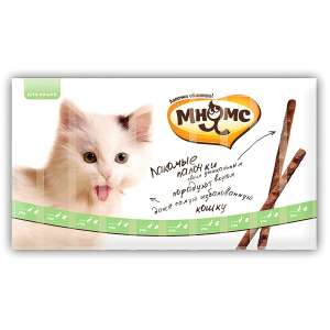 Мнямс для кошек Лакомые палочки Утка/кролик 5г 13,5см*10