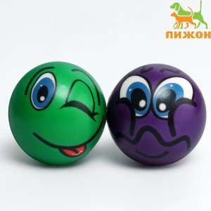 Игрушка для кошек/собак Мяч зефирный Подмигнул 6,3см цвет в ассортименте Пижон