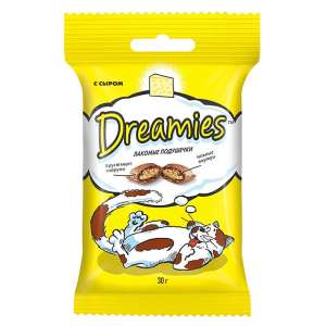 Дримс/Dreamies 60гр лакомство для кошек с сыром  для кошек