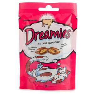 Дримс/Dreamies 30гр лакомство для кошек с говядиной  для кошек