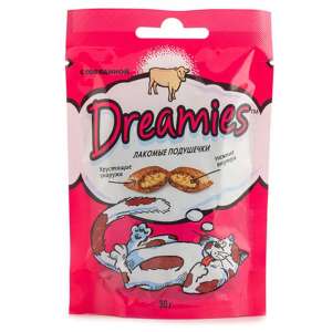 Дримс/Dreamies 30гр лакомство для кошек с говядиной 