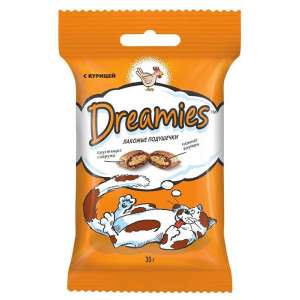 Дримс/Dreamies 30гр лакомство для кошек с курицей 