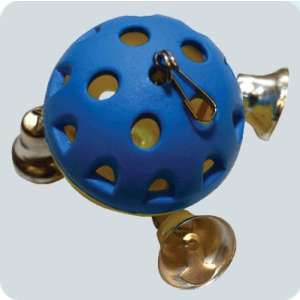 Игрушка для птиц Забава 1 шарик с тремя колокольчиками Зооник для птиц