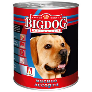 Зоогурман конс БигДог корм для собак Мясное ассорти 850гр*9