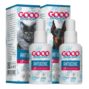 АнтиСекс  для котов и кобелей пероральный 50мл Гуд Дог*35