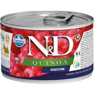 Фармина/Farmina конс. N&D Quinoa корм для собак мелких пород Помощь пищеварению 140гр 