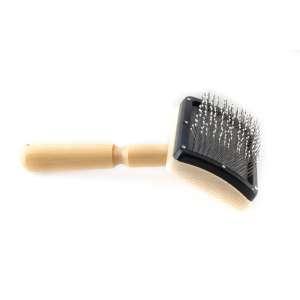 Пуходерка деревянная с каплей Премиум для собак для средней шерсти 80/60 Вака