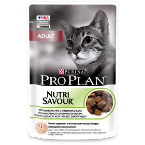 Про План/Pro Plan пауч 85гр корм для кошек Adult Ягненок в желе