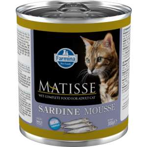 Фармина/Farmina конс. Matiess Mousse Sardine корм для кошек мусс с Сардиной 300гр 