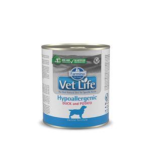 Фармина/Farmina конс. Vet Life Hypoallergenic корм для собак гипоаллергенный Утка с картофелем 300гр
