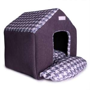 Дом для кошек и собак SOGNO di Casa Темно-серый LP666 47*40*48 LION