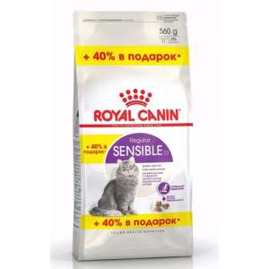 Роял Канин/Royal Canin Сенсибл корм для кошек Чувствительное пищеварение 400гр+160гр*10