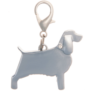 Адресник Спаниель 34*32мм, гравировка Пет Лайн 